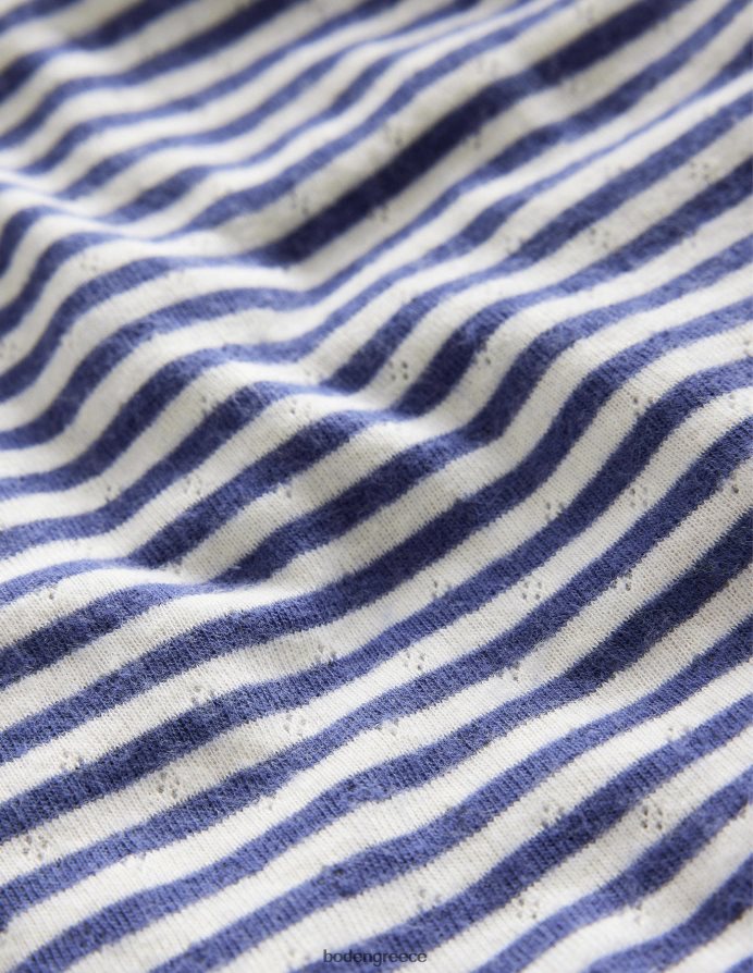 δεξιά μπλε/ιβουάρ είδη ένδυσης μακρυμάνικο μπλουζάκι Boden μωρό 464PH8400