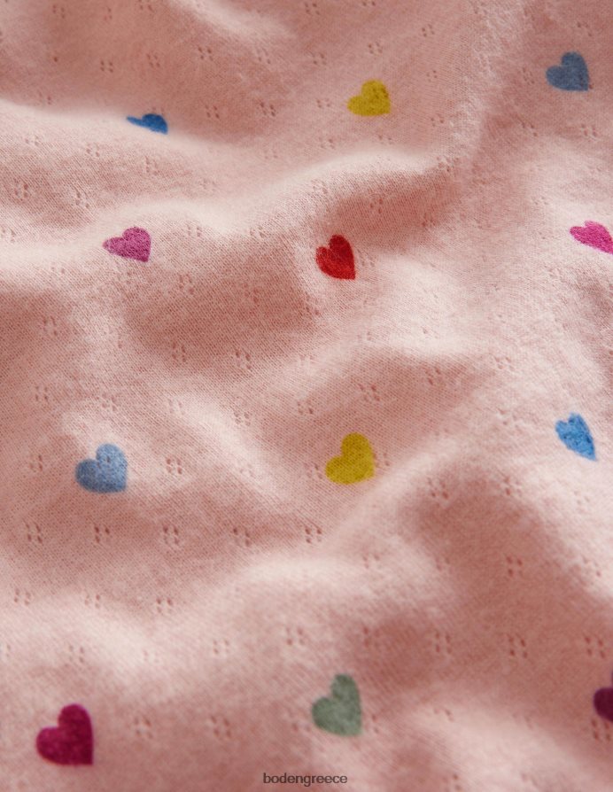 ροζ καρδιές της Προβηγκίας είδη ένδυσης μακρυμάνικο μπλουζάκι Boden μωρό 464PH8405