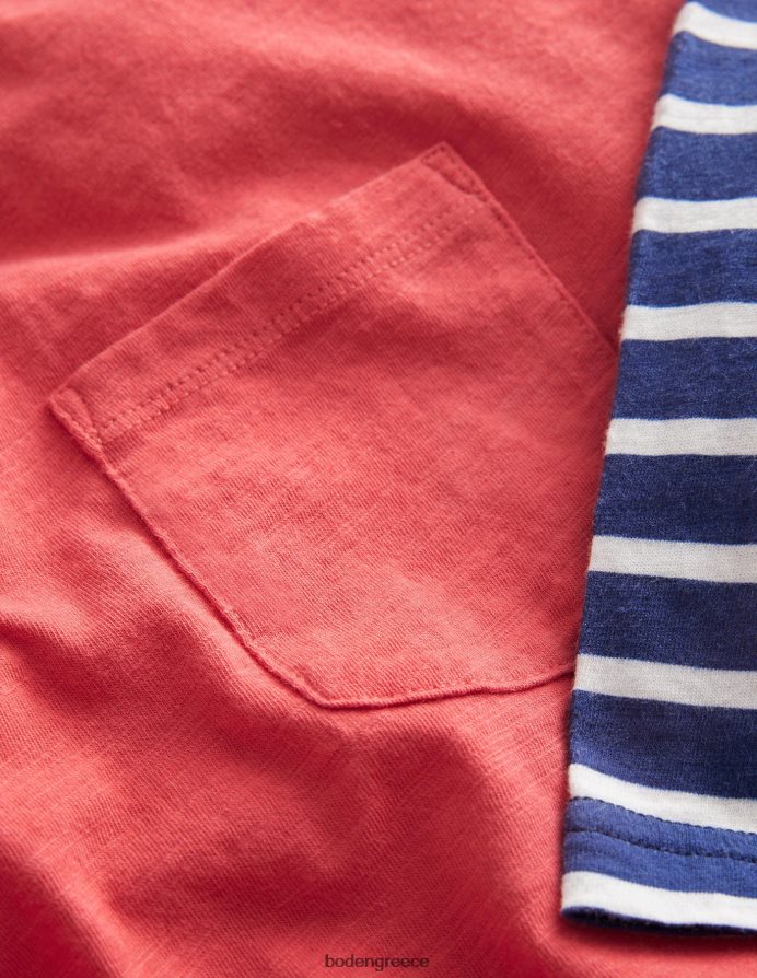 μαρμελάδα κόκκινη είδη ένδυσης πολυεπίπεδη μακρυμάνικη μπλούζα Boden μωρό 464PH8411