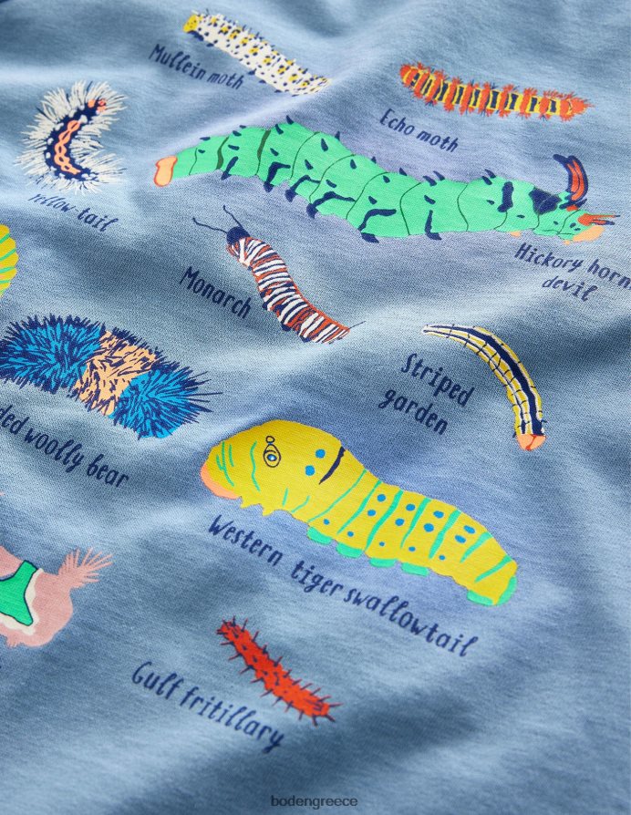 έντομα με μπλε βότσαλο είδη ένδυσης T-shirt εκπαίδευσης ζώων Boden μωρό 464PH83426