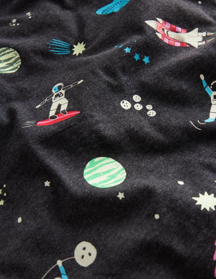 γκρί είδη ένδυσης T-shirt με στάμπα gitd Boden μωρό 464PH83328