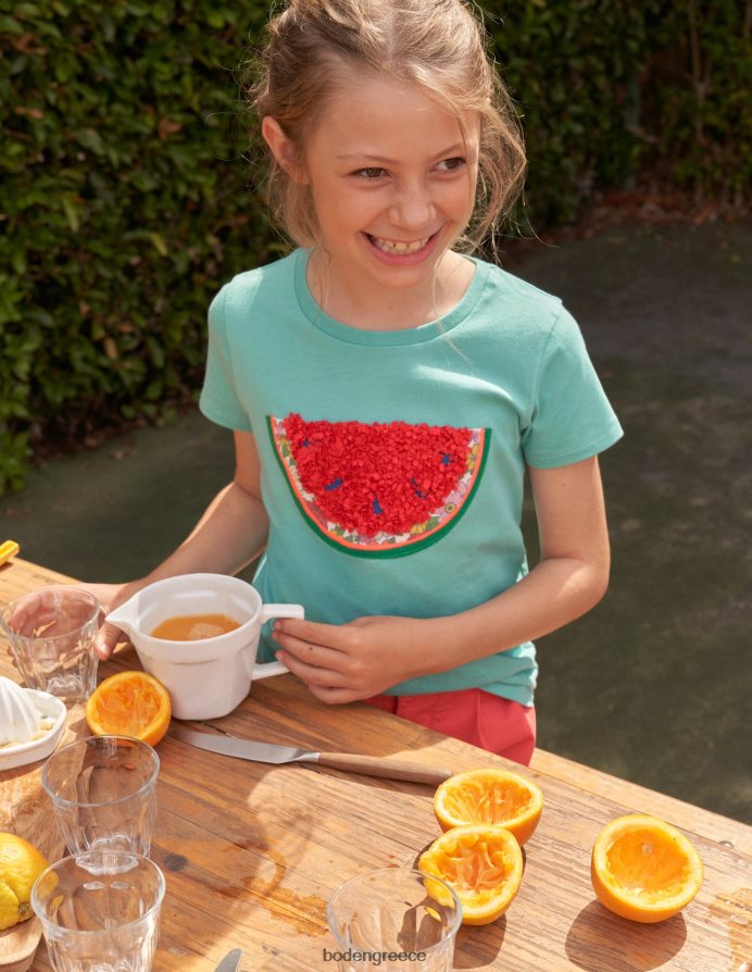 aqua sea καρπούζι είδη ένδυσης μπλουζάκι με λογότυπο καρπούζι Boden μωρό 464PH8377