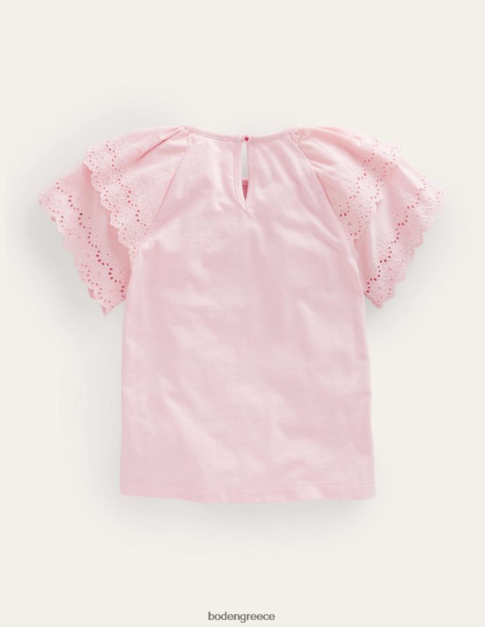 boto pink είδη ένδυσης μπλουζάκι μίξης broderie Boden μωρό 464PH83446