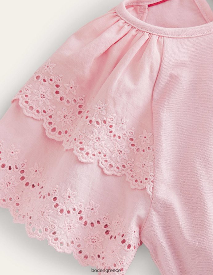 boto pink είδη ένδυσης μπλουζάκι μίξης broderie Boden μωρό 464PH83446