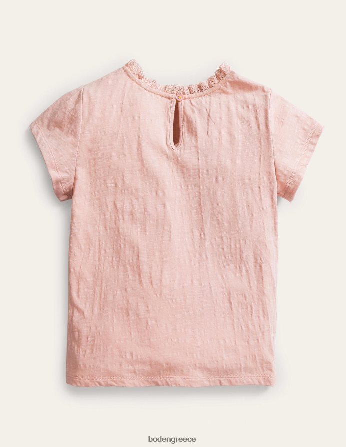 boto pink είδη ένδυσης μπλουζάκι με τσέπη broderie Boden μωρό 464PH83451