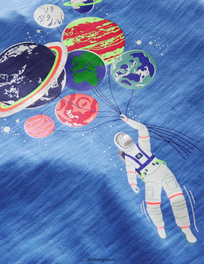 penzance μπλε χώρο είδη ένδυσης glow raglan μπλουζάκι Boden μωρό 464PH83413