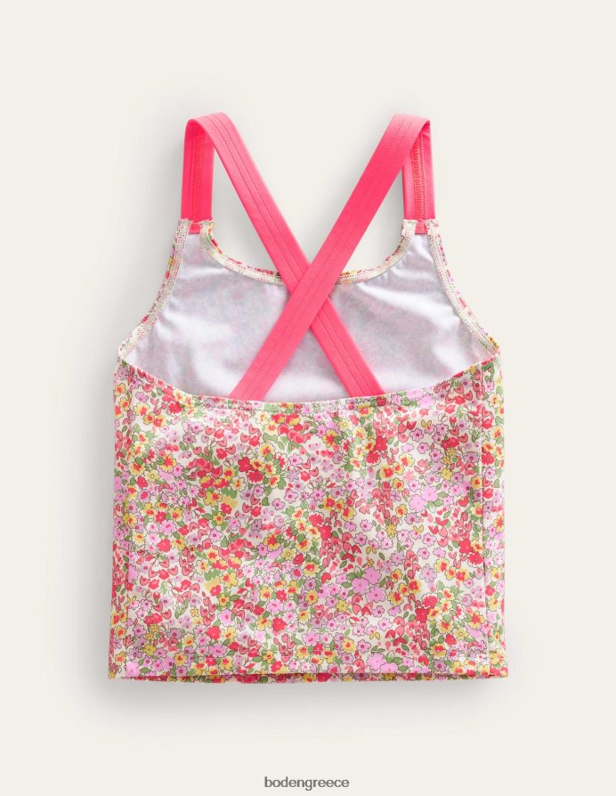 λουλούδι βανίλιας την άνοιξη λουλουδάτο είδη ένδυσης χιαστί πίσω tankini top Boden μωρό 464PH83312