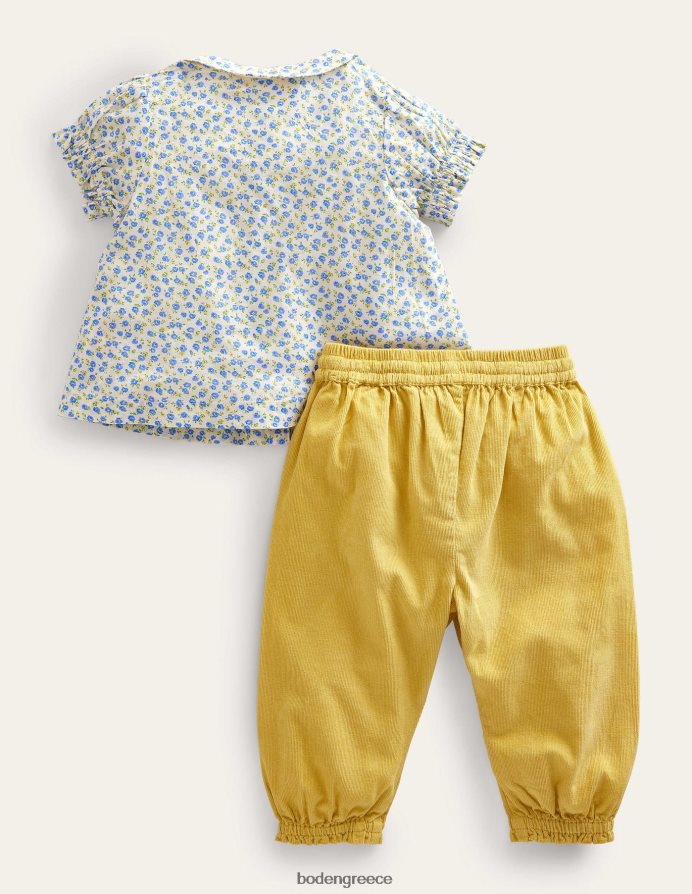 vista μπλε λουλουδάτο είδη ένδυσης Νοσταλγικό υφαντό σετ παιχνιδιού Boden μωρό 464PH83346