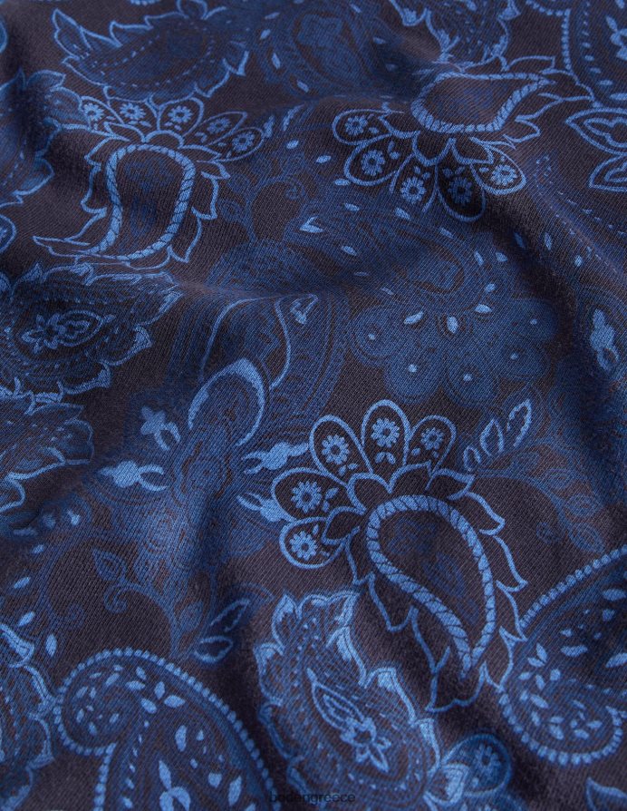 μπλε Paisley είδη ένδυσης εμπριμέ φούτερ Boden άνδρες 464PH83574