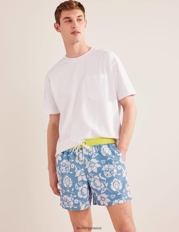 δεξιά και εκρού φλοράλ είδη ένδυσης ελαστική μέση κολύμπι κοντά Boden άνδρες 464PH83498