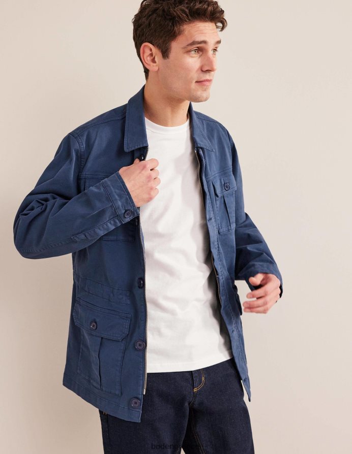 πλυμένο ναυτικό είδη ένδυσης σακάκι σαφάρι Boden άνδρες 464PH83507