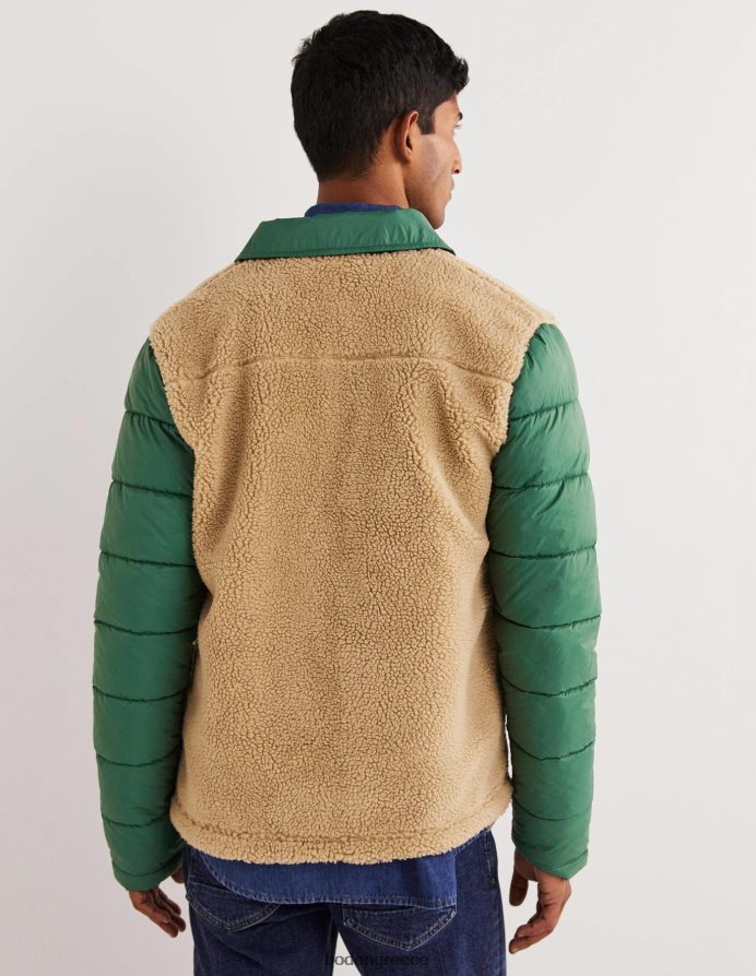 κυνηγός πράσινος/εκρού είδη ένδυσης κουμπί σέρπα μέσα από σακάκι Boden άνδρες 464PH83581