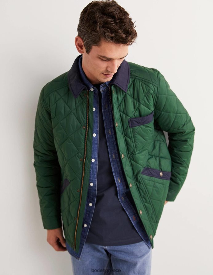 πράσινο αλιγάτορα είδη ένδυσης κοντό καπιτονέ σακάκι Boden άνδρες 464PH83582