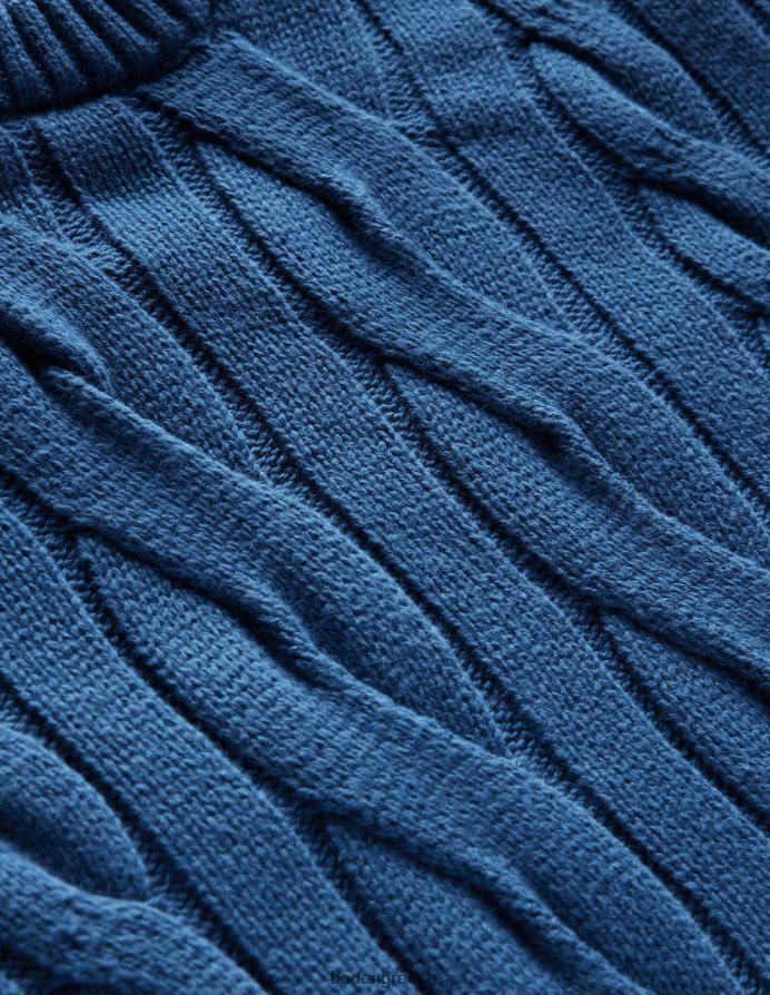 αληθινό ναυτικό είδη ένδυσης λαιμόκοψη βαμβακερού καλωδίου Boden άνδρες 464PH83515