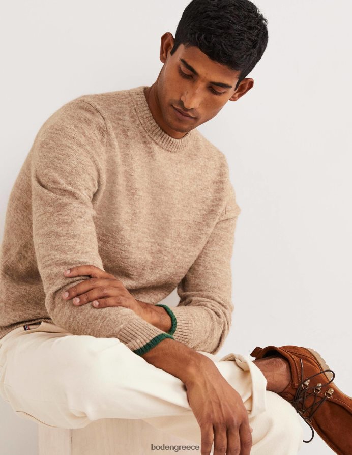 μελανζέ καμήλας είδη ένδυσης αφράτο άλμα λαιμού πληρώματος Boden άνδρες 464PH83585