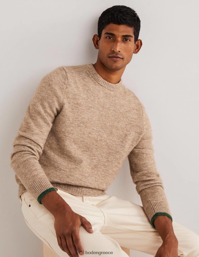 μελανζέ καμήλας είδη ένδυσης αφράτο άλμα λαιμού πληρώματος Boden άνδρες 464PH83585