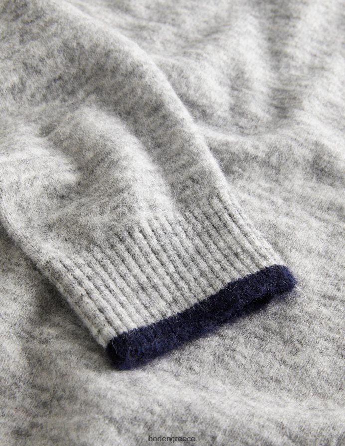 γκρι μελανζέ είδη ένδυσης αφράτο άλμα λαιμού πληρώματος Boden άνδρες 464PH83587