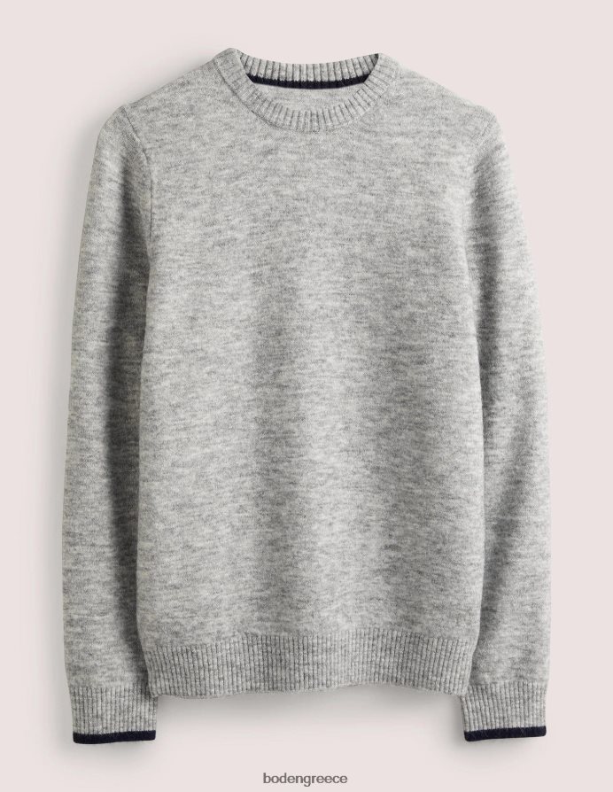 γκρι μελανζέ είδη ένδυσης αφράτο άλμα λαιμού πληρώματος Boden άνδρες 464PH83587