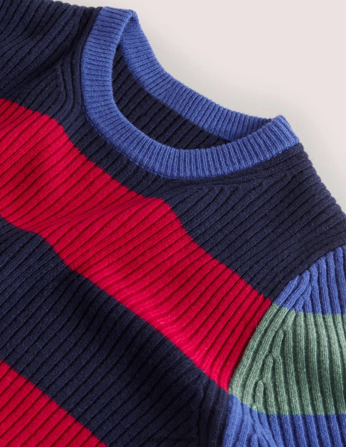 λωρίδα χρώματος είδη ένδυσης πλευρικό λαιμό πληρώματος Boden άνδρες 464PH83596