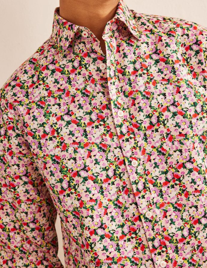 μικρό βαμμένο φλοράλ είδη ένδυσης πουκάμισο με γιακά Boden άνδρες 464PH83512