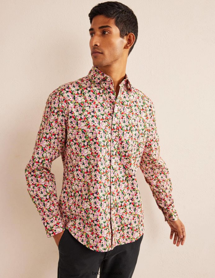 μικρό βαμμένο φλοράλ είδη ένδυσης πουκάμισο με γιακά Boden άνδρες 464PH83512