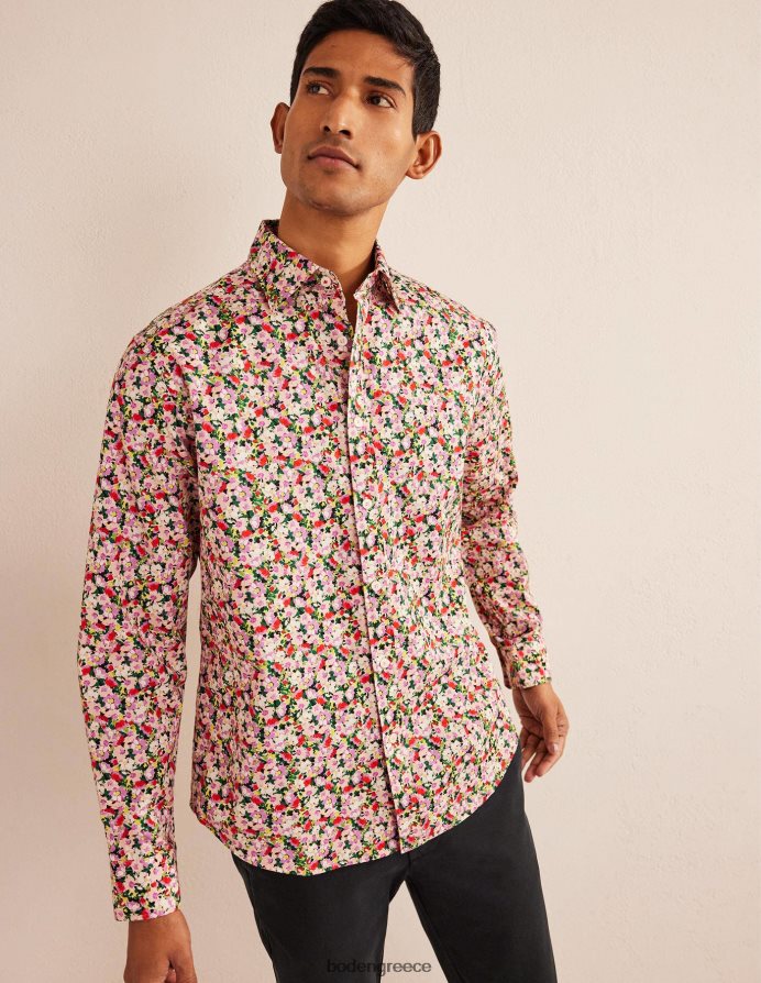 μικρό βαμμένο φλοράλ είδη ένδυσης πουκάμισο με γιακά Boden άνδρες 464PH83512
