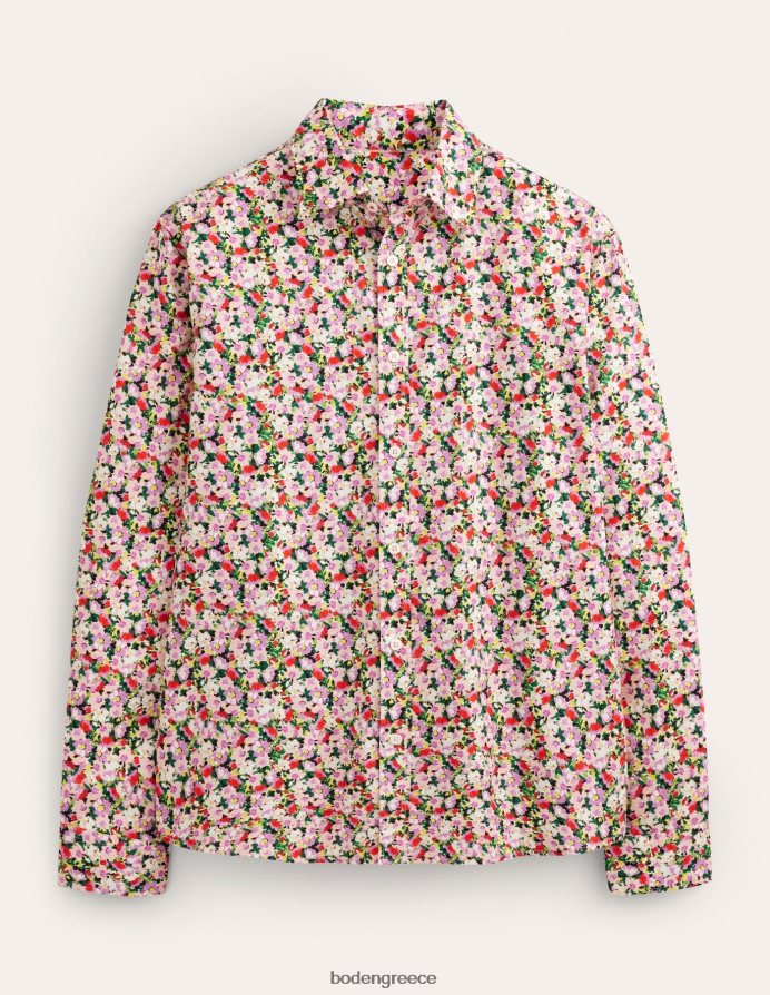 μικρό βαμμένο φλοράλ είδη ένδυσης πουκάμισο με γιακά Boden άνδρες 464PH83512