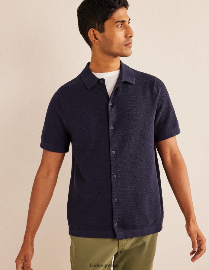 ΠΟΛΕΜΙΚΟ ΝΑΥΤΙΚΟ είδη ένδυσης πλεκτό κοντομάνικο πουκάμισο Boden άνδρες 464PH83526