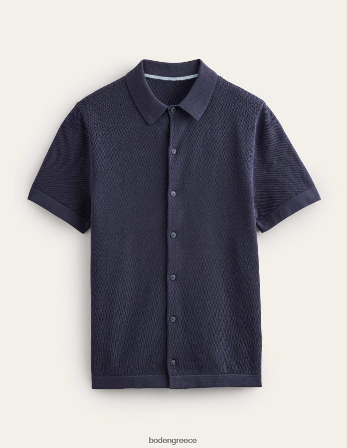ΠΟΛΕΜΙΚΟ ΝΑΥΤΙΚΟ είδη ένδυσης πλεκτό κοντομάνικο πουκάμισο Boden άνδρες 464PH83526