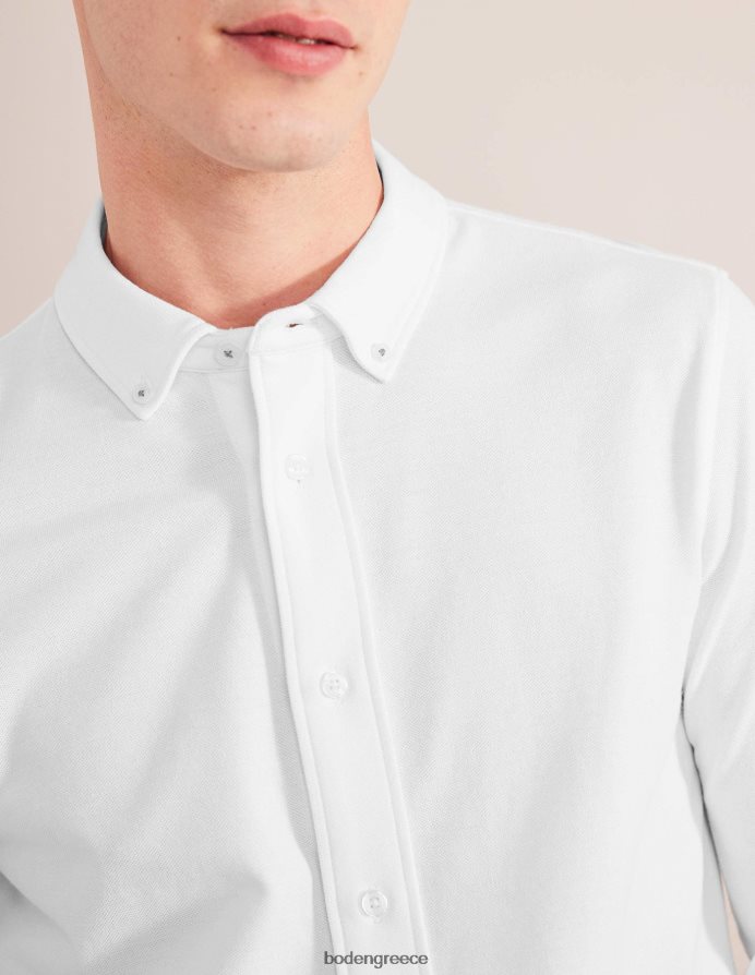 άσπρο είδη ένδυσης ελαφρύ πουκάμισο πικέ Boden άνδρες 464PH83548
