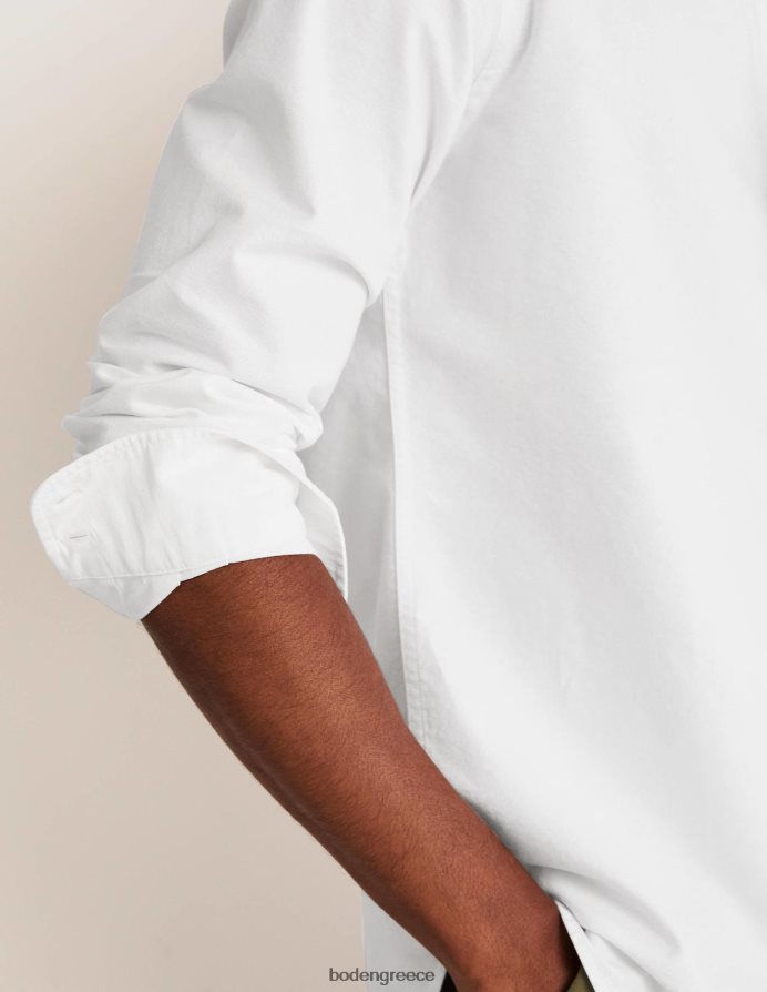 άσπρο είδη ένδυσης λεπτό πουκάμισο με κουμπιά Boden άνδρες 464PH83569