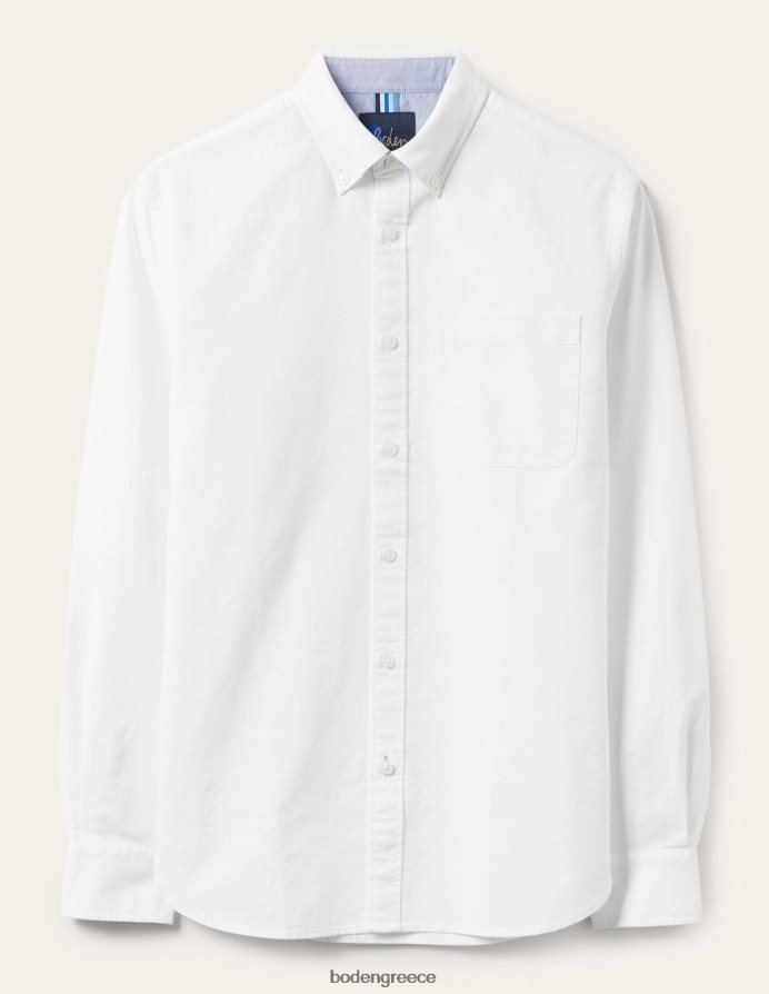 άσπρο είδη ένδυσης λεπτό πουκάμισο με κουμπιά Boden άνδρες 464PH83569