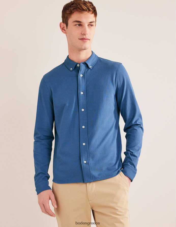 αληθινό ναυτικό είδη ένδυσης ελαφρύ πουκάμισο πικέ Boden άνδρες 464PH83631
