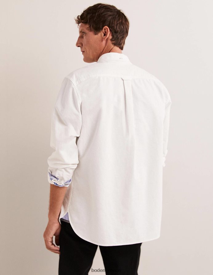 άσπρο είδη ένδυσης πουκάμισο oxford σε λεπτή εφαρμογή Boden άνδρες 464PH83518