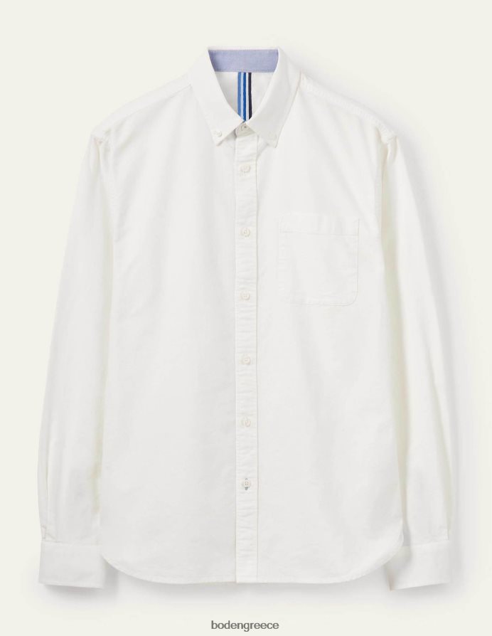 άσπρο είδη ένδυσης πουκάμισο oxford σε λεπτή εφαρμογή Boden άνδρες 464PH83518