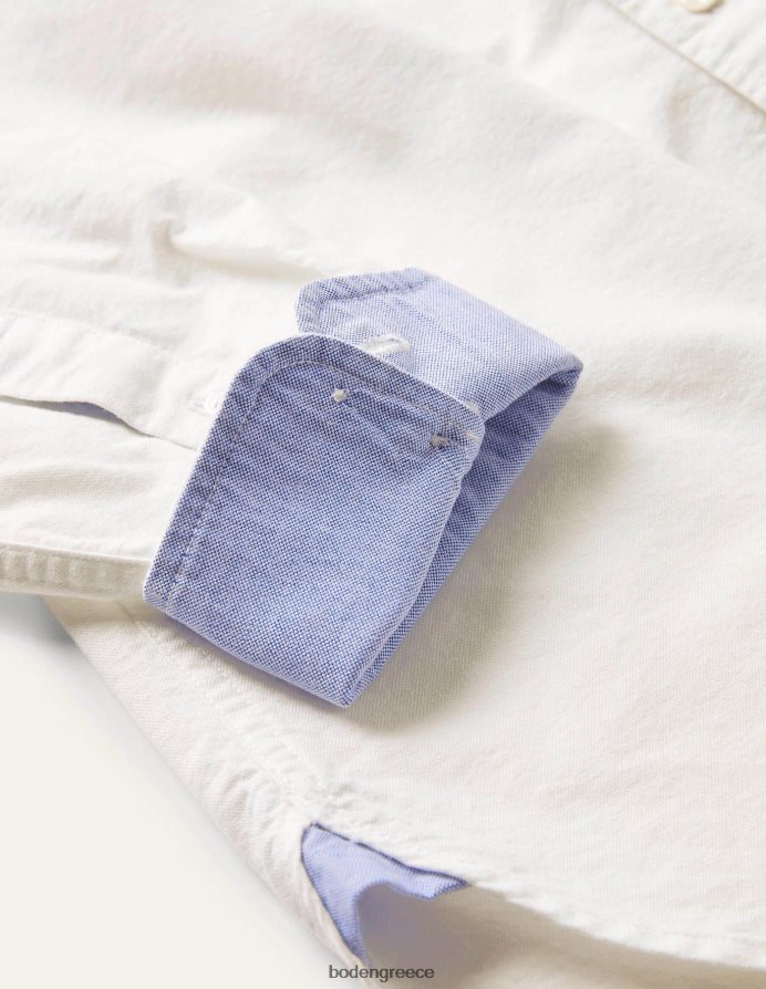 άσπρο είδη ένδυσης πουκάμισο oxford σε λεπτή εφαρμογή Boden άνδρες 464PH83518