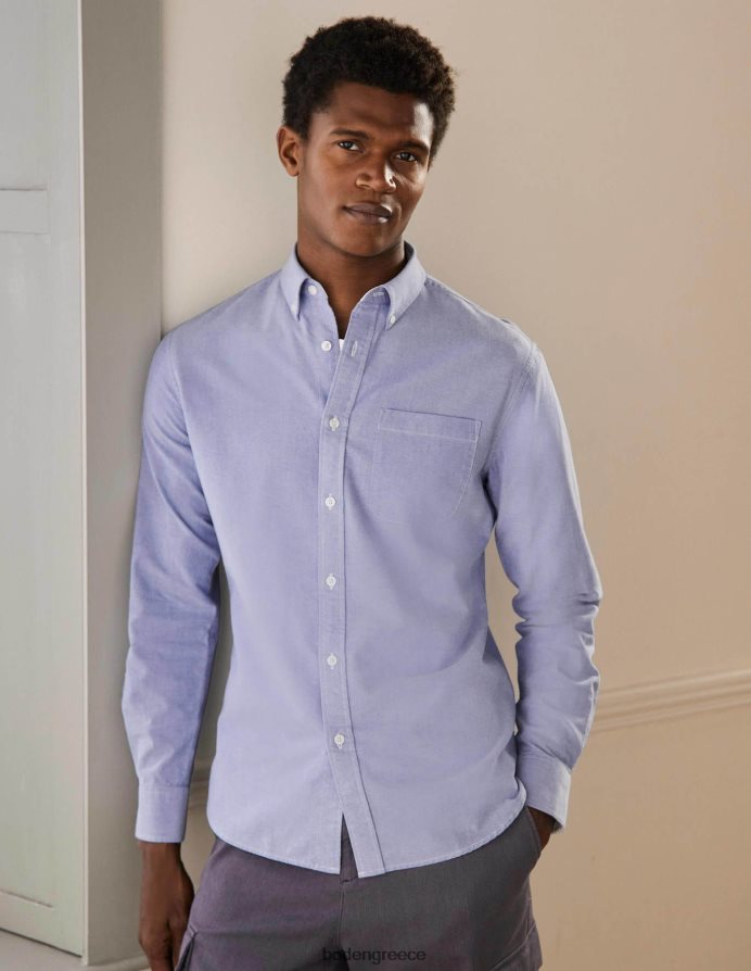 μπλε είδη ένδυσης πουκάμισο oxford σε λεπτή εφαρμογή Boden άνδρες 464PH83630