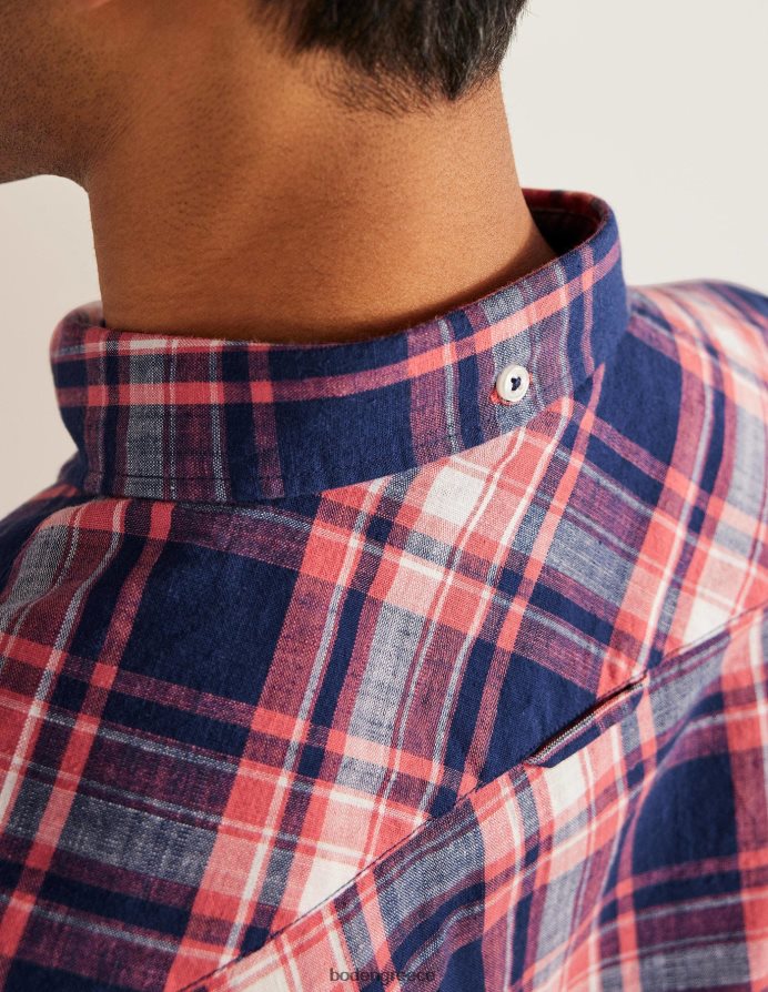 ξεθωριασμένη κόκκινη επιταγή είδη ένδυσης slim fit πουκάμισο με κουμπί Boden άνδρες 464PH83619