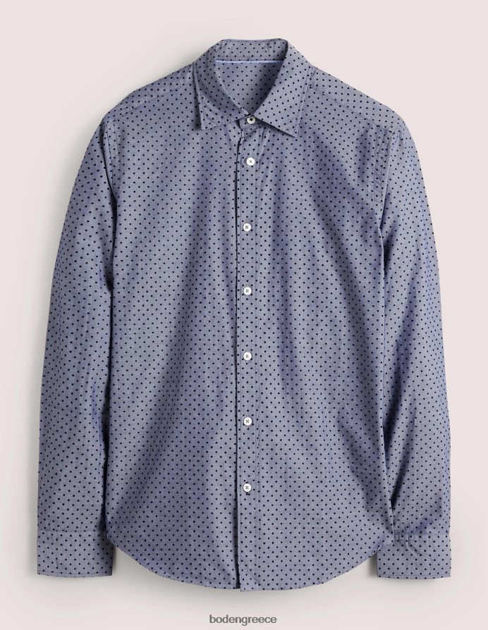 μπλε συρρέουν σημείο είδη ένδυσης κομμένο twill slim fit πουκάμισο Boden άνδρες 464PH83604
