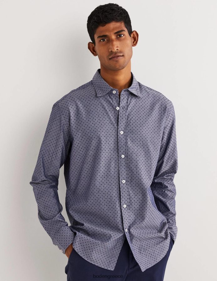 μπλε συρρέουν σημείο είδη ένδυσης κομμένο twill slim fit πουκάμισο Boden άνδρες 464PH83604