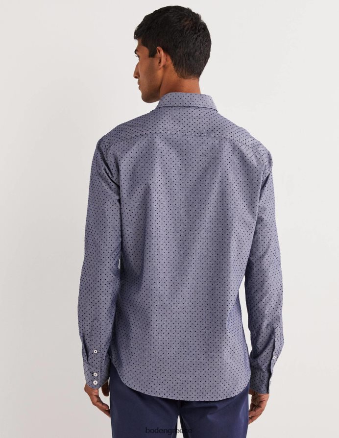 μπλε συρρέουν σημείο είδη ένδυσης κομμένο twill slim fit πουκάμισο Boden άνδρες 464PH83604