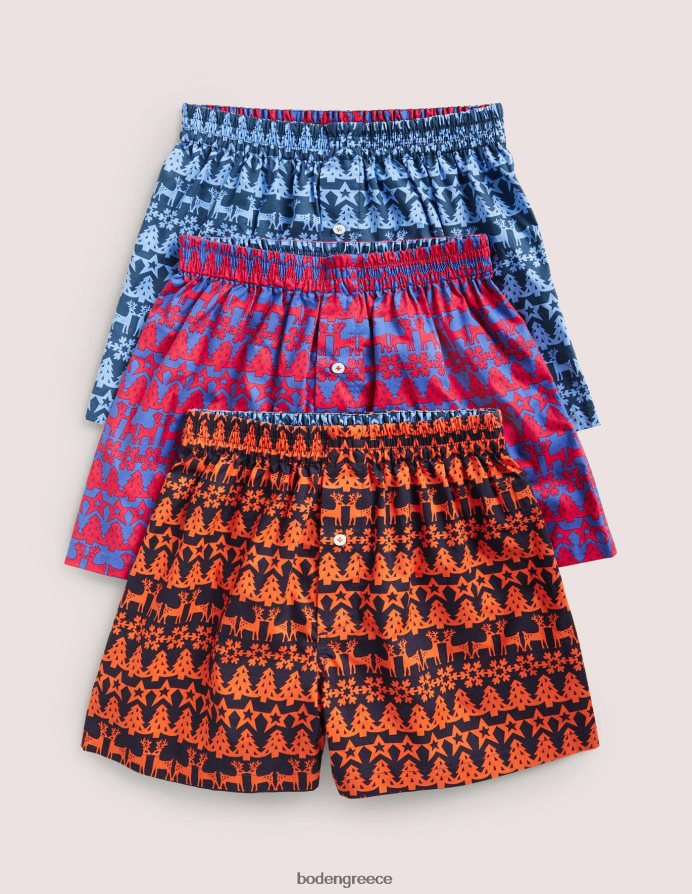 χάρτινη αλυσίδα είδη ένδυσης Πλεκτά μποξεράκια 3 συσκευασιών Boden άνδρες 464PH83578