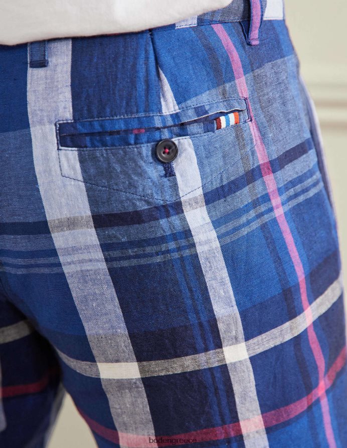 προεδρική μπλε επιταγή είδη ένδυσης βαμβακερό λινό κοντό Boden άνδρες 464PH83563