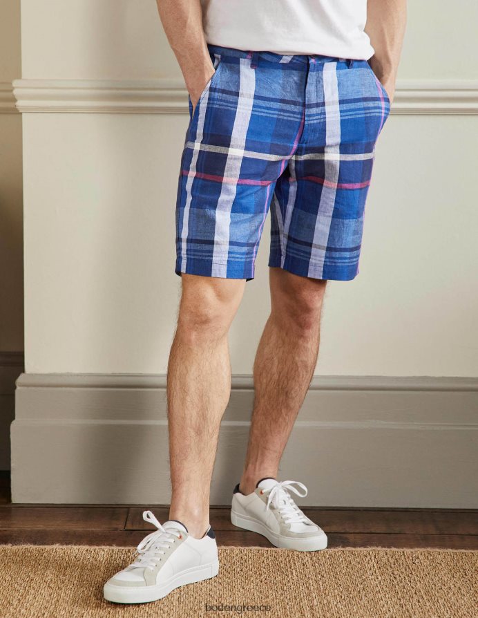 προεδρική μπλε επιταγή είδη ένδυσης βαμβακερό λινό κοντό Boden άνδρες 464PH83563