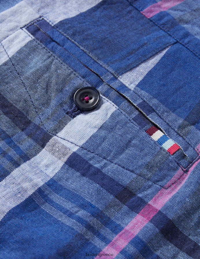 προεδρική μπλε επιταγή είδη ένδυσης βαμβακερό λινό κοντό Boden άνδρες 464PH83563