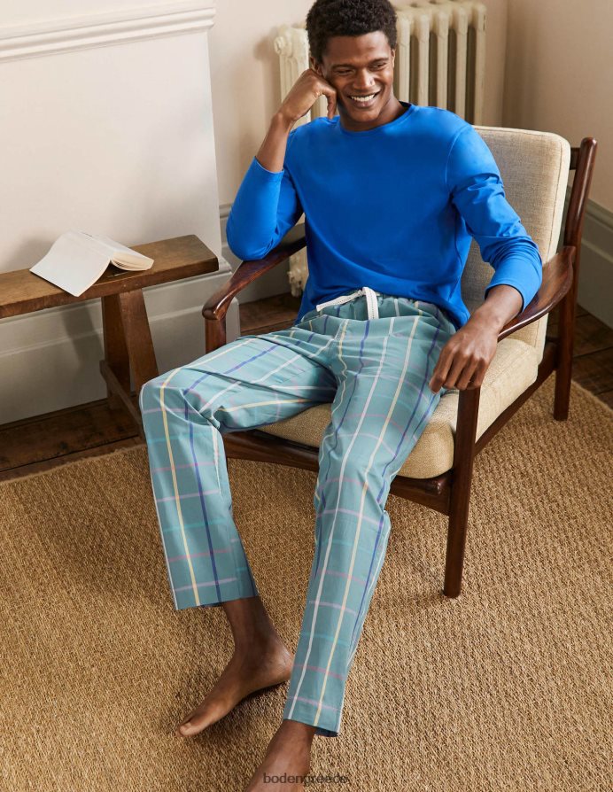 καταιγίδα μπλε tattershall είδη ένδυσης βαμβακερή ποπλίνα πιτζάμα Boden άνδρες 464PH83590