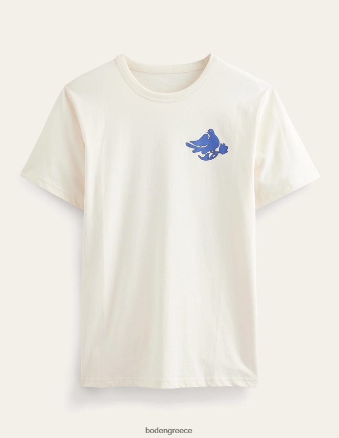 πουλιά με λοβό βανίλιας είδη ένδυσης γραφικό μπλουζάκι Boden άνδρες 464PH83508