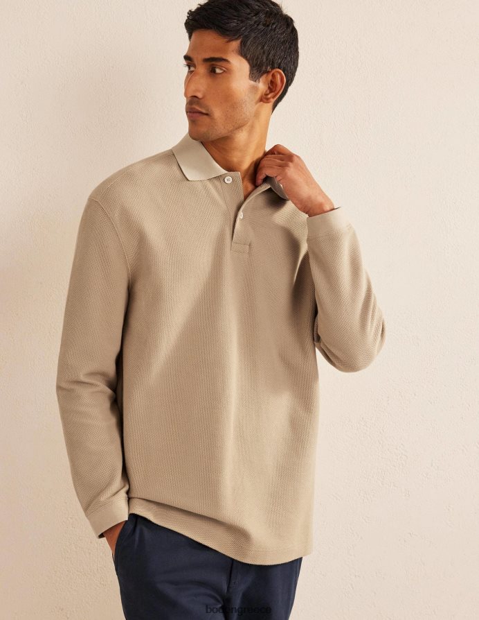 πέτρα είδη ένδυσης χαλαρό μακρυμάνικο πόλο Boden άνδρες 464PH83544