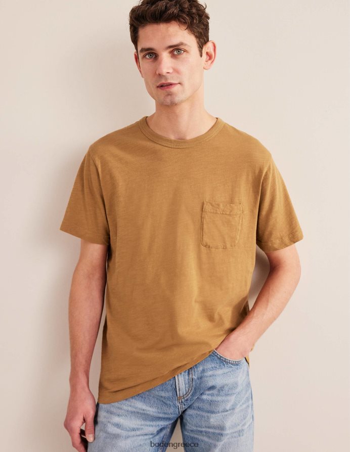 αρκουδάκι καφέ είδη ένδυσης πλυμένο μπλουζάκι Boden άνδρες 464PH83550