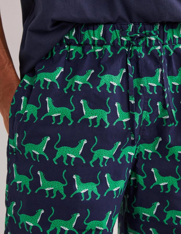 ναυτικές λεοπαρδάλεις είδη ένδυσης υφαντό σετ πιτζάμες Boden άνδρες 464PH83559